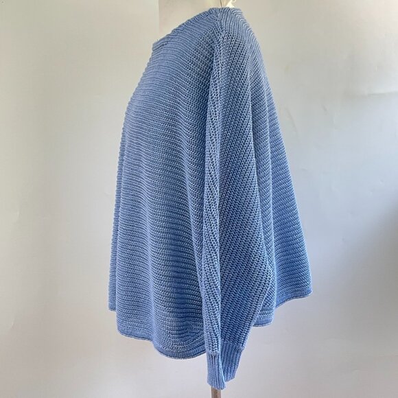 POETRY Horizontal Rib Stitch Knit 100% Heavy Linen Sweater NWT - Picture 4 of 12